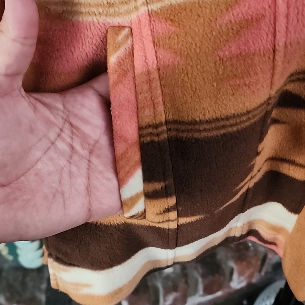 Thread & Supply Tan Brown Pink Aztec Western Jacket Shacket - Picture 6 of 10